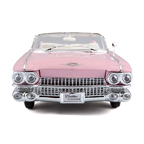 Maisto-36813 Cadillac El Dorado Biarritz Del Año 1959, color rosa (36813) , color/modelo surtido