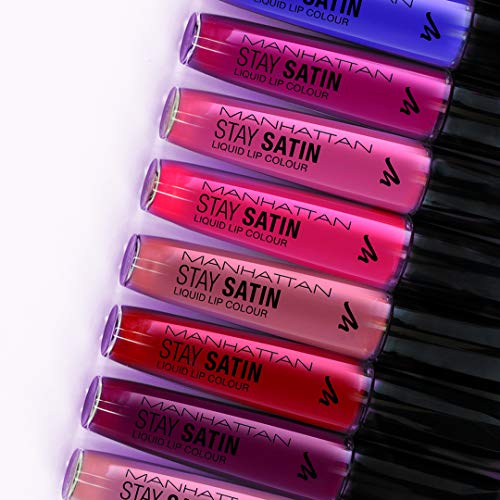 Manhattan Stay Satin Liquid Lip Colour, color 505 In Love