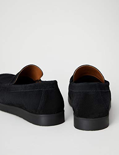 Marca Amazon - find. Fenton Mocasines, Negro Black, 43 EU