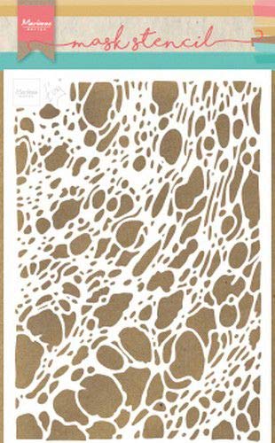 Marianne Design Plantilla de Máscara, Espuma, para Scrapbooking, Crear Tarjetas y Otras Manualidades con Papel, plastico, Blanco, Small