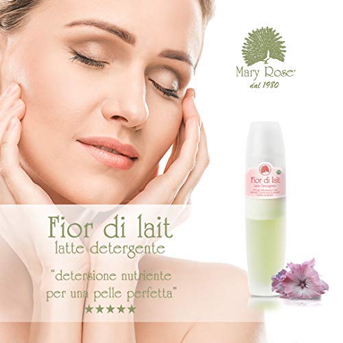 Mary Rose - Leche Limpiadora Facial Bifásica - Limpia e Hidrata la Piel Gracias a Sus Agentes de Vitaminas, Ácidos Grasos Esenciales y Aceites Vegetales, 100 ml, MADE IN ITALY