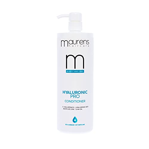 Maurens Acondicionador Superhidratante Hyaluronic Pro Conditioner con Ácido Hialurónico y Aceite de Chía, 1000 ml