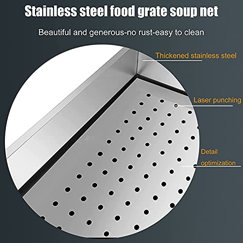 Mesa de clasificación de Alimentos cocinados de Carne cocida, Cocina de preparación de Trabajo Comercial, Restaurante Estación de Drenaje de Alimentos con Filtro,B