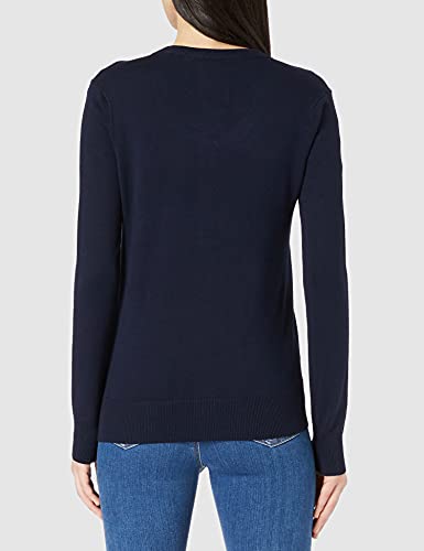 Mexx Cárdigan de Cuello Redondo Susan Sudadera, Azul Zafiro (Navy), Small para Mujer