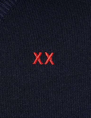 Mexx Cárdigan de Cuello Redondo Susan Sudadera, Azul Zafiro (Navy), Small para Mujer