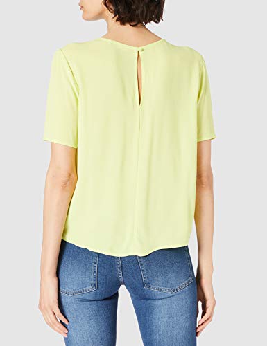 Mexx Short Sleeve Blouse Blusa, Lima, M para Mujer