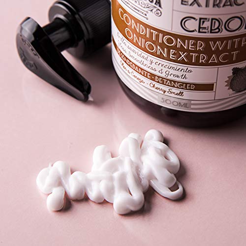 MI REBOTICA | Acondicionador Desenredante con Extracto de Cebolla Olor Cereza | Acondicionador Fortalecedor Cabello | Vitaminas para el Cabello | Antienvejecimiento y Antioxidante (500 ml)