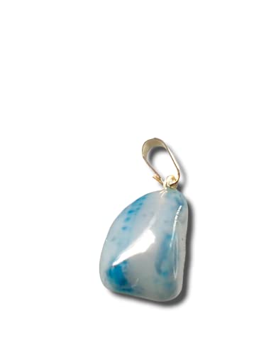 Mineral Import - Colgante Rodado de Ágata Azul Teñida - 3495VC