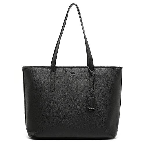 MISAKO Bolso Grande de Mujer WORK | Bolso para Trabajo y Universidad | Portadocumentos y Portaordenador - 31x41x15cm