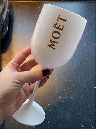 Moët & Chandon Ice Imperial - Juego de 6 copas de champán (0,48 L), color blanco