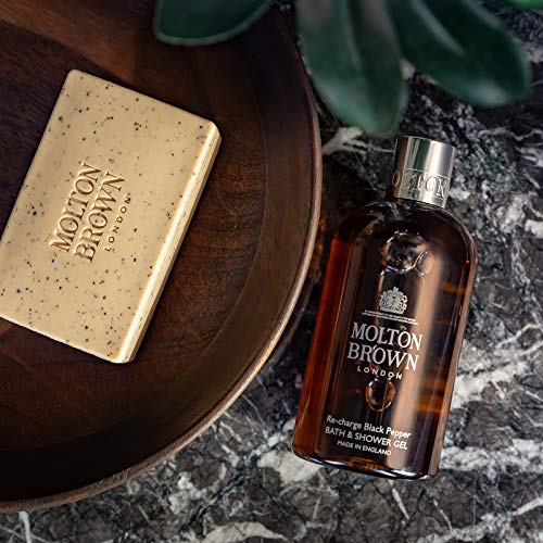 Molton Brown Re-Charge Gel de baño y ducha de pimienta negra, 300 ml
