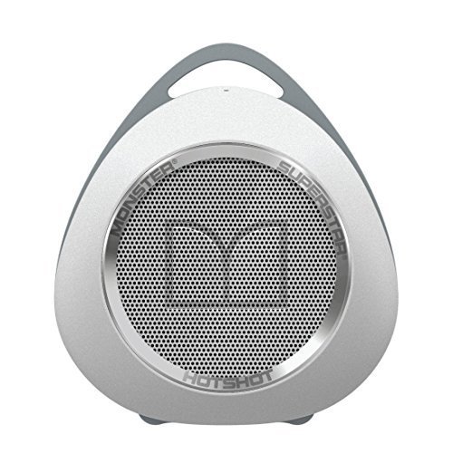 Monster Superstar Hotshot Altavoz portátil estéreo Cromo, Blanco - Altavoces portátiles (1.0 Canales, Inalámbrico, Altavoz portátil estéreo, Cromo, Blanco, Cilindro, Poder)