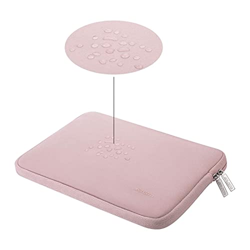 MOSISO Funda Protectora Compatible con MacBook Air/Pro Retina,13-13,3 Pulgadas Portátil,Compatible con MacBook Pro 14 2021 M1 Pro/M1 MAX A2442,Bolsa Blanda de Neopreno con Pequeño Caso,Bebé Rosa