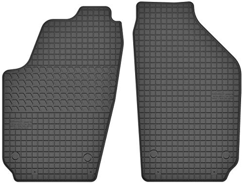 Motohobby - Juego de alfombrillas de goma delanteras para Volkswagen Polo IV 9N (2001-2009) / Seat Ibiza III/Cordoba II (2002-2009) / Skoda Fabia I (1999-2008) - 2 piezas - ajuste perfecto
