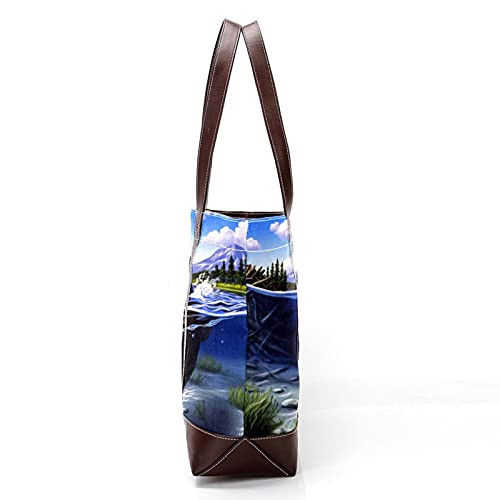 NaiiaN Bolso de compras, bolsos de hombro, bolsos de castor ocupados, correa ligera para madres, mujeres, niñas, señoras, bolso de mano para estudiantes