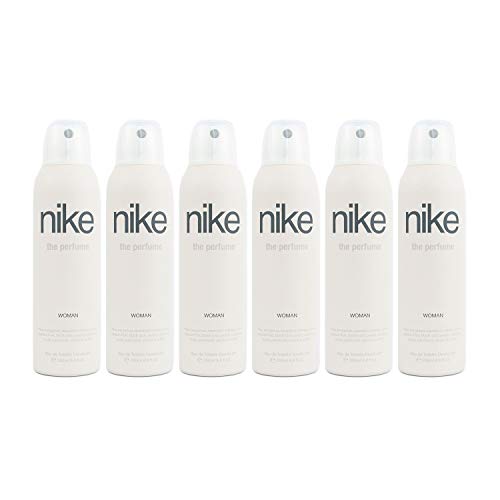 NIKE - The Perfume, Desodorante Antitranspirante en Spray, para Mujer, Pack de 6 x 200 ml