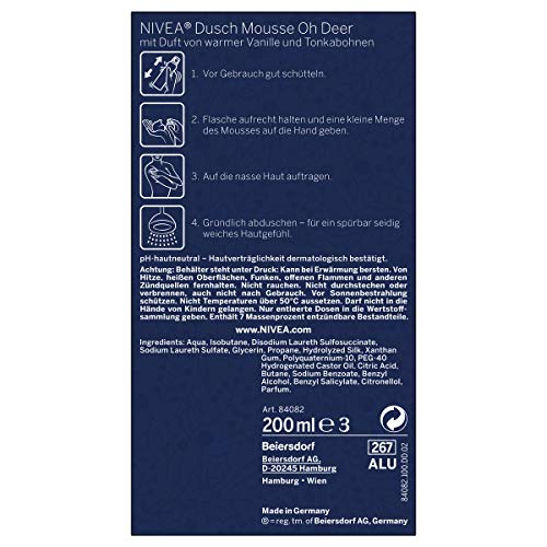 Nivea Mousse Oh Deer, 200 ml