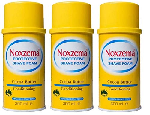 Noxzema Shaving Foam Cream Jabón de espuma de afeitar, manteca de coco 300 ml