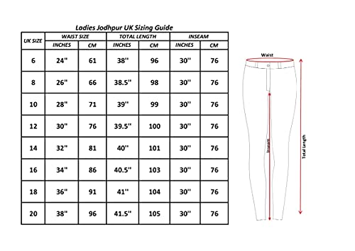 Nuevo Dos Tonos Montar A Caballo Mujer Suave ELÁSTICO Pantalones DE Montar/Pantalones para EQUITACIÓN Rojo Marino - Azul Marino/Rojo, EU 46/UK 18/36" (91.4cm)