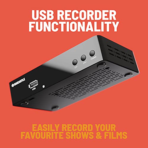 Oakcastle SB110 Sintonizador TDT HD para TV, con Ranura USB para grabación y reproducción, decodificador TDT Grabador con Conexiones HDMI y SCART con Mando a Distancia y más de 150 Canales