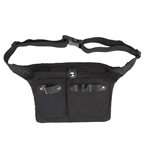 Organizador de Herramientas de Peluquería, Bolsa de Almacenamiento Portátil, Diseño de Hebilla Firme para Estilista Profesional, Tienda de Peluquería, Tienda de Peluquería, Herramientas de(negro)
