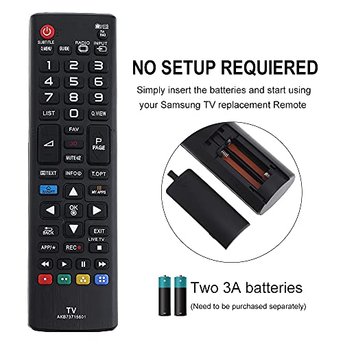 OriGlam Universal AKB73715601 - Mando a distancia para LG, para LG-TV-Remote Smart TV, LCD LED 3D HDTV Smart TVs modelos