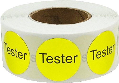 Oro Metálico Tester Pegatinas, 19 mm 3/4 Pulgadas Etiquetas de Círculos Brillantes 500 Paquete