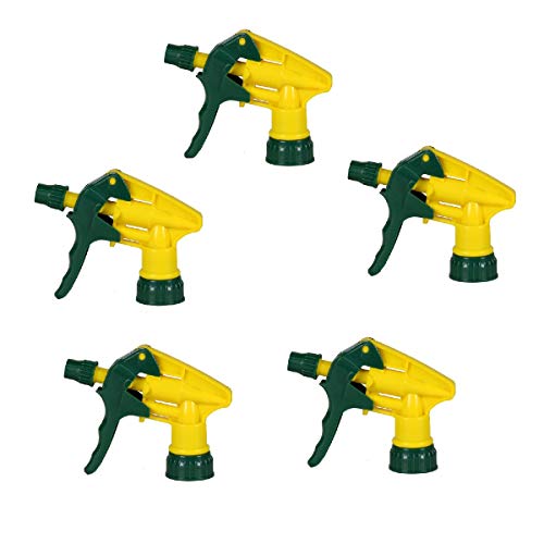 OUNONA 5 pulverizadores industriales resistentes a los productos químicos para jardinería, limpieza de ventanas y suministro de janitorial