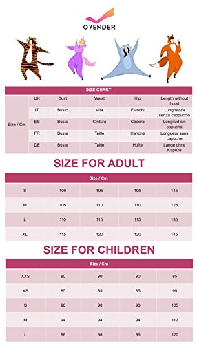 Ovender Pijamas Disfraces Onesie Animal Adultos Kigurumi Carnaval Halloween Fiesta Espectáculo Navideño Mono Cosplay Ropa Interior de Zoológico Invierno Unisex Mujeres y Hombres (S, Stitch)
