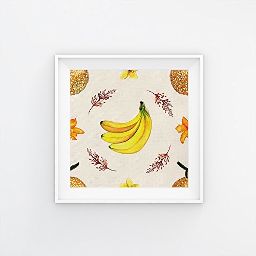 PACK de láminas para enmarcar COLLAGE FRUTAL. Posters cuadrados con imágenes de frutas. Decoración de hogar. Láminas para enmarcar. Papel 250 gramos alta calidad