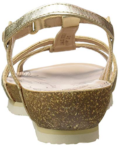 Panama Jack Dori Shine, Sandalia con Pulsera Mujer, Dorado (Oro B3), 36 EU