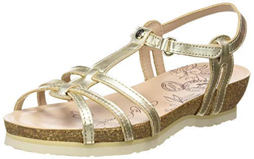 Panama Jack Dori Shine, Sandalia con Pulsera Mujer, Dorado (Oro B3), 36 EU
