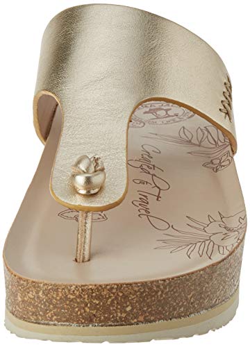 Panama Jack Quinoa Shine, Chanclas Mujer, Dorado (Oro B3), 39 EU