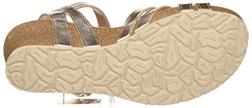 Panama Jack Vera Shine, Sandalia con Pulsera Mujer, Dorado (Oro B3), 37 EU