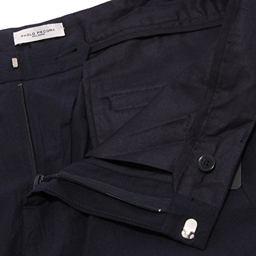 PAOLO PECORA 4290W Pantalone uomo Blue Cotton Trouser Men [50]
