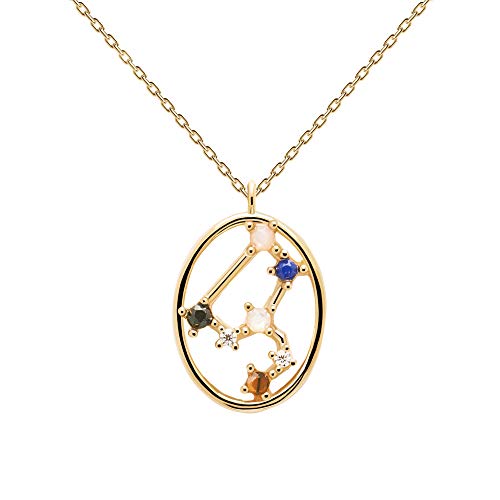 PDPAOLA - Collar Leo - Plata de Ley 925 Bañada en Oro de 18k - Joyas para Mujer