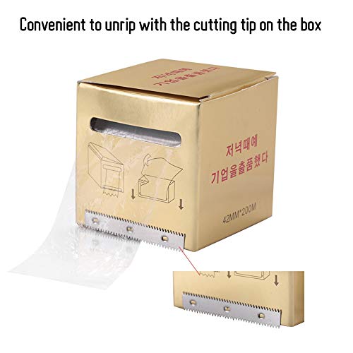 Película protectora de tatuaje desechable – Tattoo Makeup Plastic Wrap Preservative Film, protector de barrera de tatuaje transparente para accesorios de maquillaje (película para cejas)