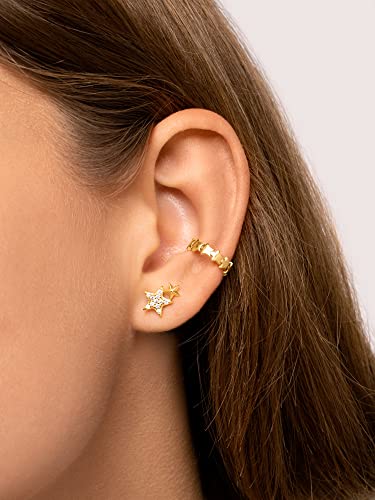 Pendiente Suelto Duo Stars Oro - Joyas mujer