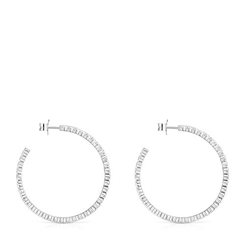 Pendientes grandes Straight disco de Plata (912723540)