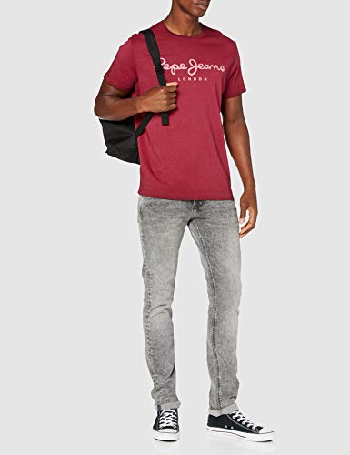 Pepe Jeans West Sir Camiseta, Rojo (Merlot 297), Small para Hombre