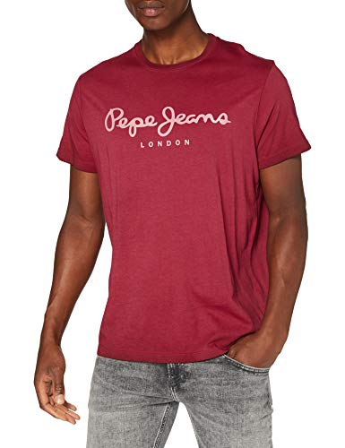 Pepe Jeans West Sir Camiseta, Rojo (Merlot 297), Small para Hombre