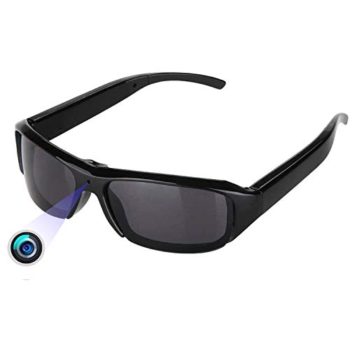 Pequeña Cámara Camuflada Portátil Oculta - Gafas Sol Espía Full HD 1080P para Grabar Videos Secreto