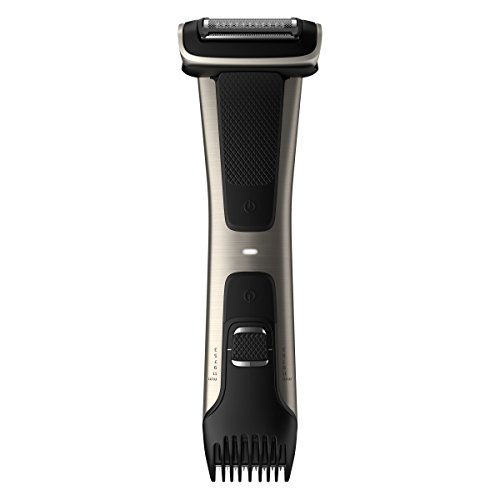 Philips Body Groomer, Series 7000 a prueba de ducha, última recortadora para afeitarse o recortar en cualquier lugar debajo del cuello, con cable e inalámbrico - BG7025/13