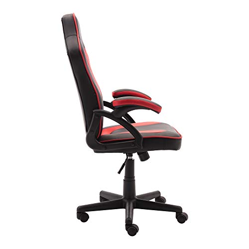 Play Haha. Silla de juegos de estilo de carreras, giratoria, silla de oficina, silla ergonómica para conferencias, silla de trabajo con soporte lumbar de piel sintética con silla de trabajo ajustable
