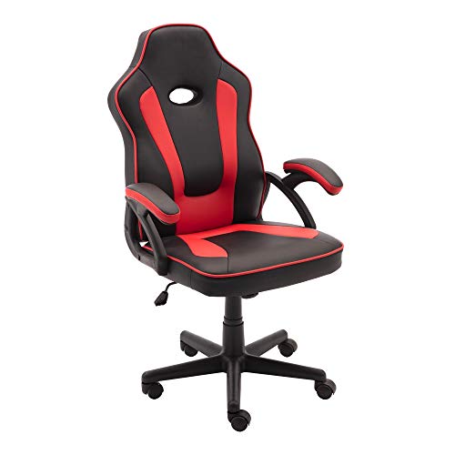 Play Haha. Silla de juegos de estilo de carreras, giratoria, silla de oficina, silla ergonómica para conferencias, silla de trabajo con soporte lumbar de piel sintética con silla de trabajo ajustable