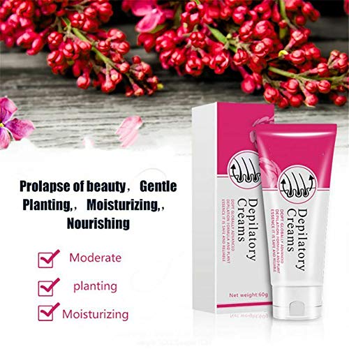PMJAdd8s110 Crema Depilatoria Orgánica Indolora Permanente, Pierna Corporal Axila Púbica Depilatoria, Crema Depilatoria Genital, Crema Depilatoria Piel Sensible (2pcs)