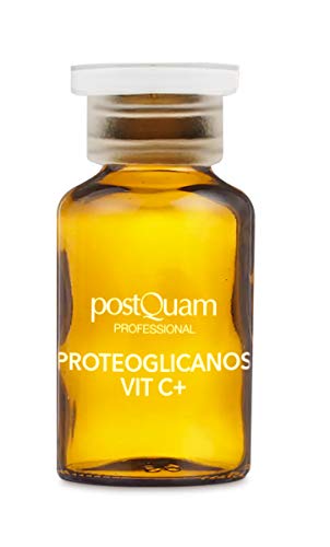 PostQuam - Ampollas Faciales | Ampollas Proteoglicanos, con Vitamina C y Ácido Hialurónico- Antiedad y Reafirmante Facial - 10 ampollas