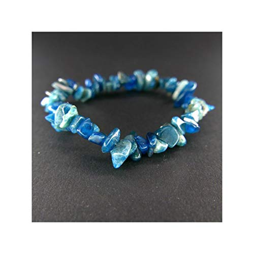 Pulsera Chip de Apatito Minerales y Cristales, Belleza energética, Meditacion, Amuletos Espirituales