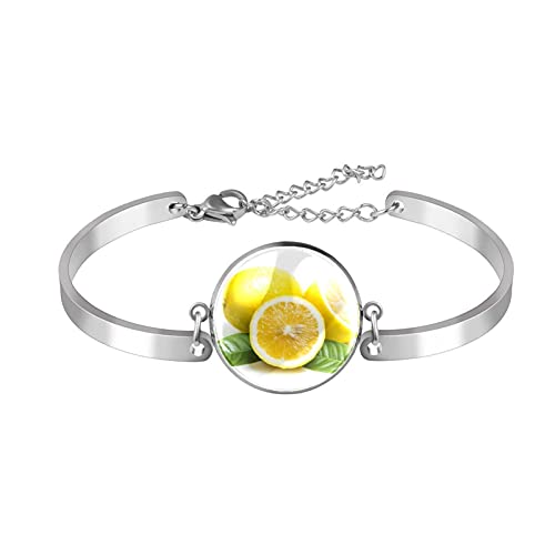 Pulsera encanto pulsera pulsera pulseras únicas moda limón foto hermosas niñas mujeres
