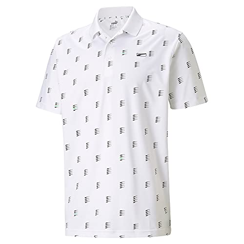 Puma Golf Men's Mattr Moving Day Polo, Puma Black, Double Extra Large